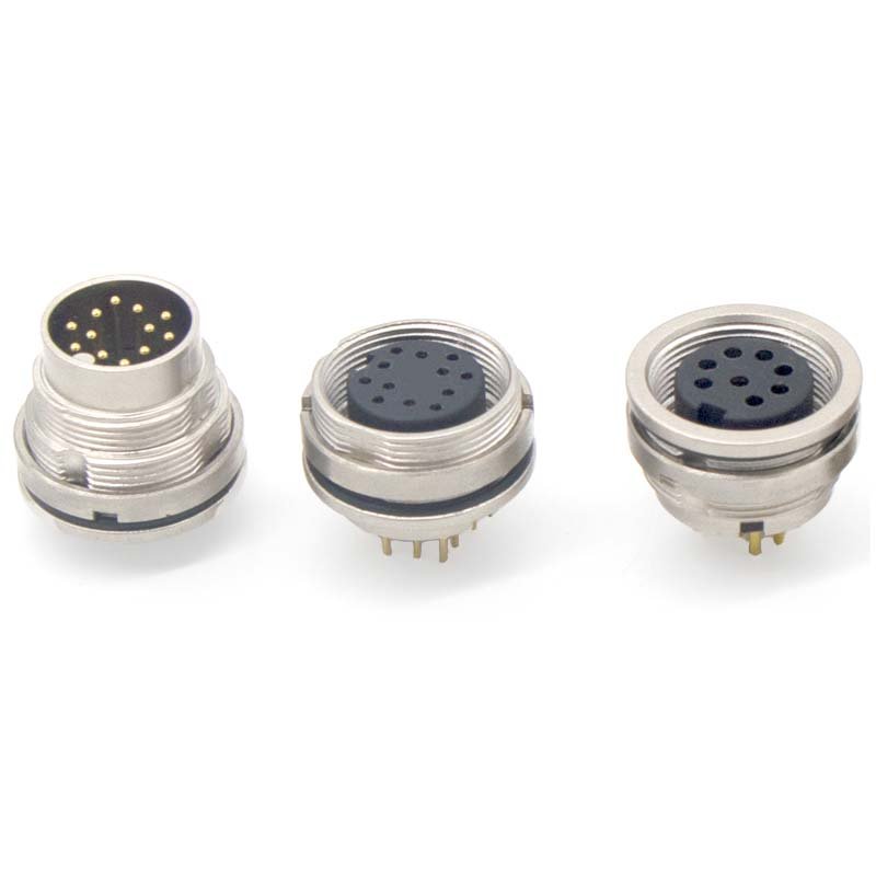 M5 M8 M12 M16 binder connector waterproof circular connector pcb 4 pin 6pin circular waterproof plastic connector