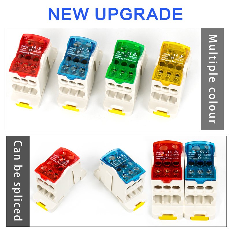 UKK160A big current distribution terminal block box one-in-multiple-out distribution box terminal block connector