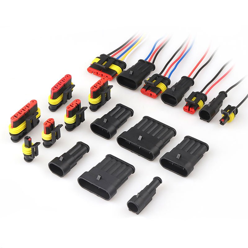 282104-1 6-pin Automotive Waterproof Connector Super Sealed Electrical Male and Female Plug HID Xenon