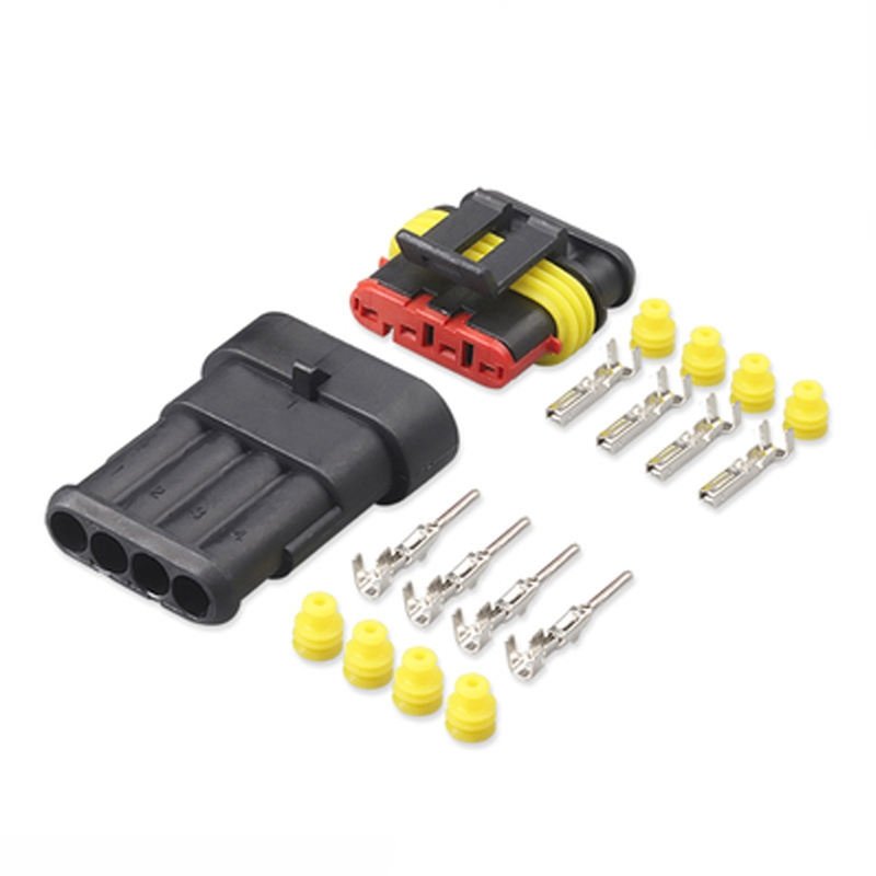 282104-1 6-pin Automotive Waterproof Connector Super Sealed Electrical Male and Female Plug HID Xenon
