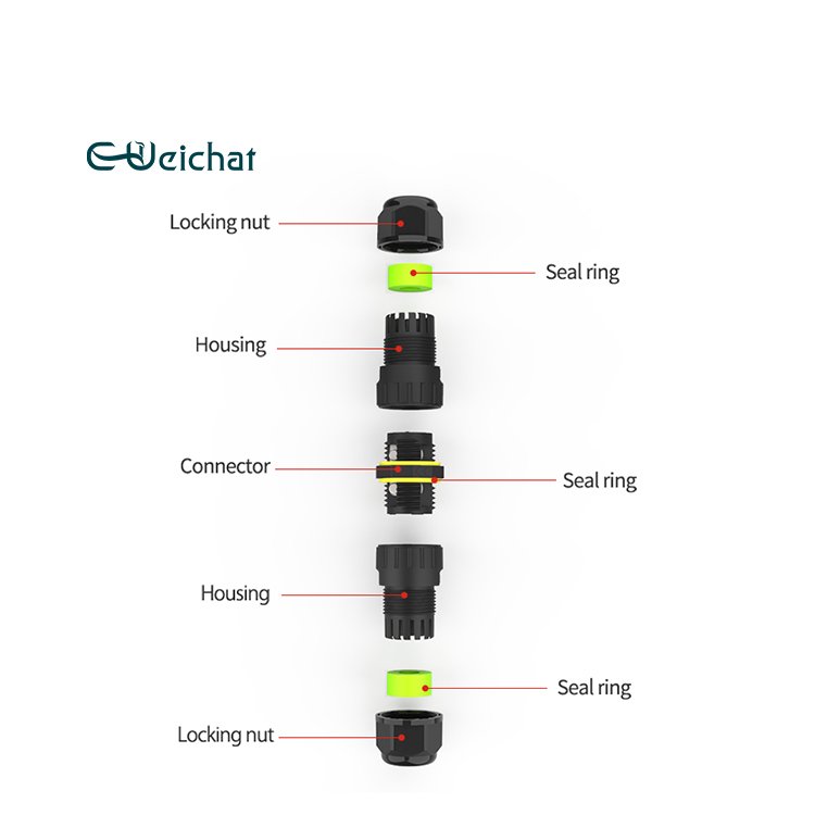Hot Sale Plastic Nylon PA66 Water Resistant Screw Terminal Waterproof Electrical Connectors