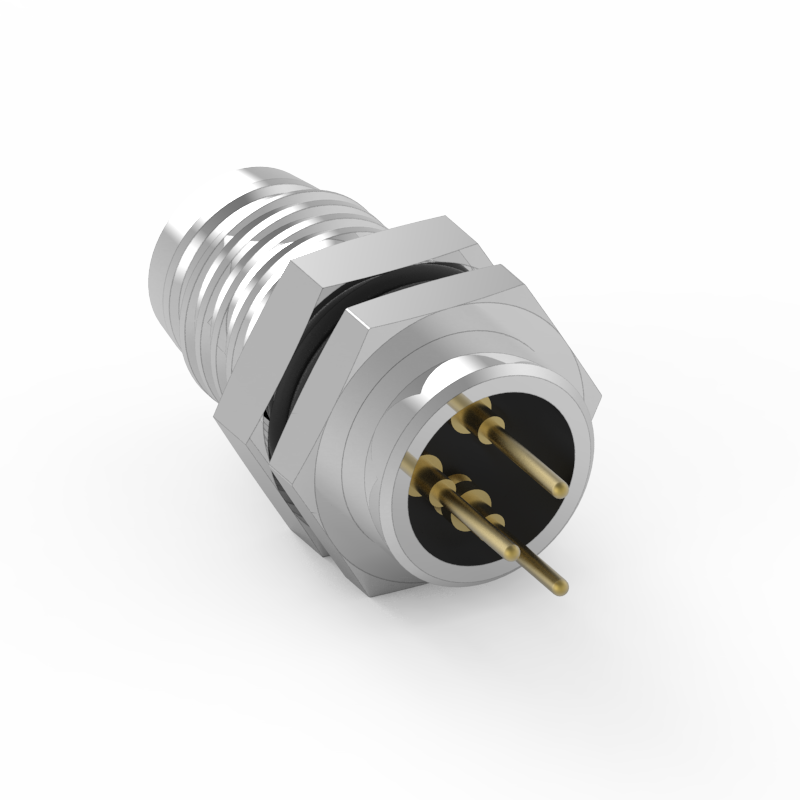 M8 A-Coded 3PIN Front Lock Waterproof Connector
