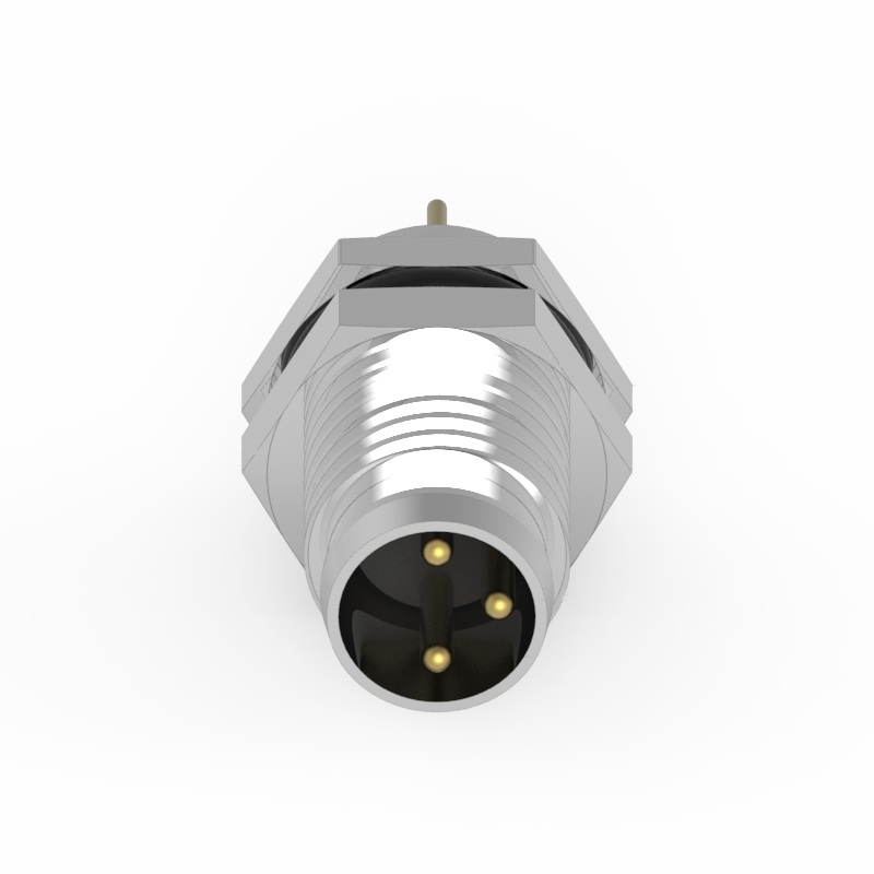 M8 A-Coded 3PIN Front Lock Waterproof Connector