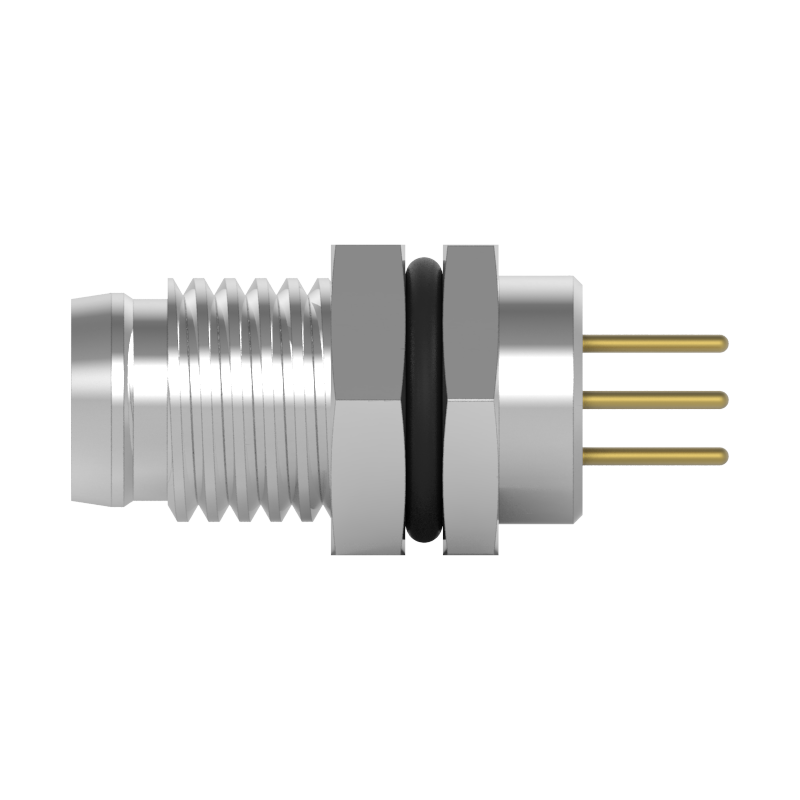 M8 A-Coded 3PIN Front Lock Waterproof Connector