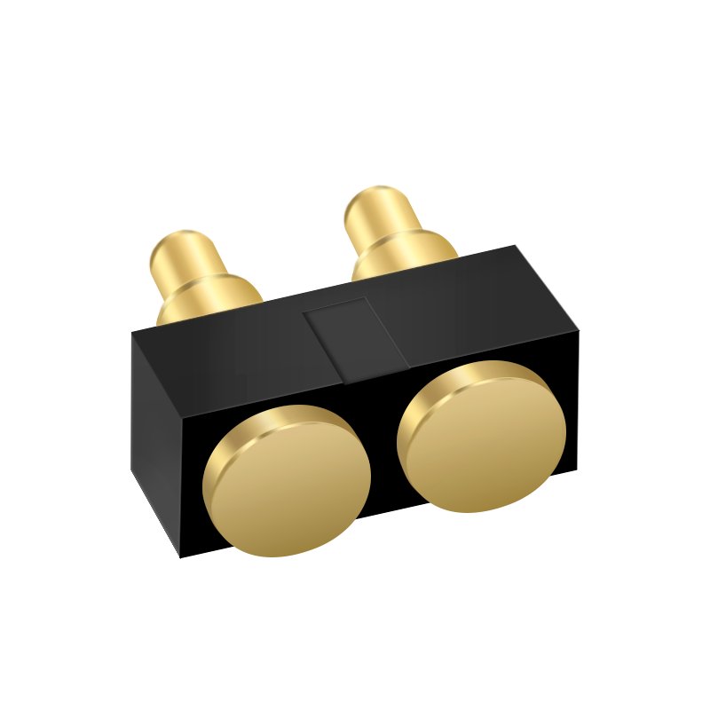 2Pin Customize Length Pitch 2.54mm 5V 2A 12V2A Gold Plated SMT 2 Pin Pogo Connector