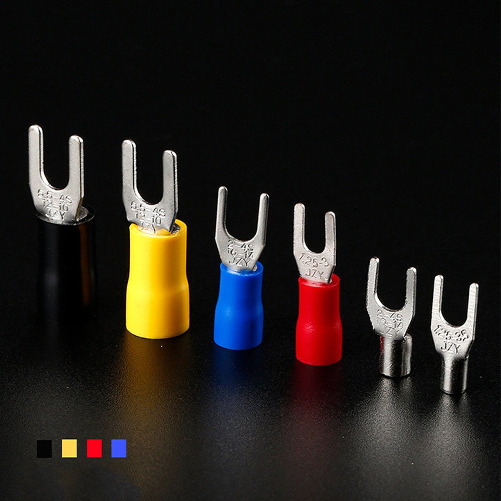 SV series insulated Y type fork crimp terminals,spade terminal connector