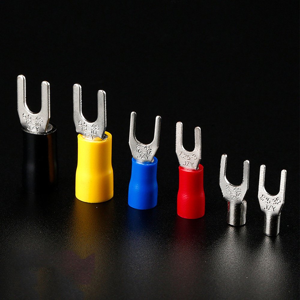 SV series insulated Y type fork crimp terminals,spade terminal connector