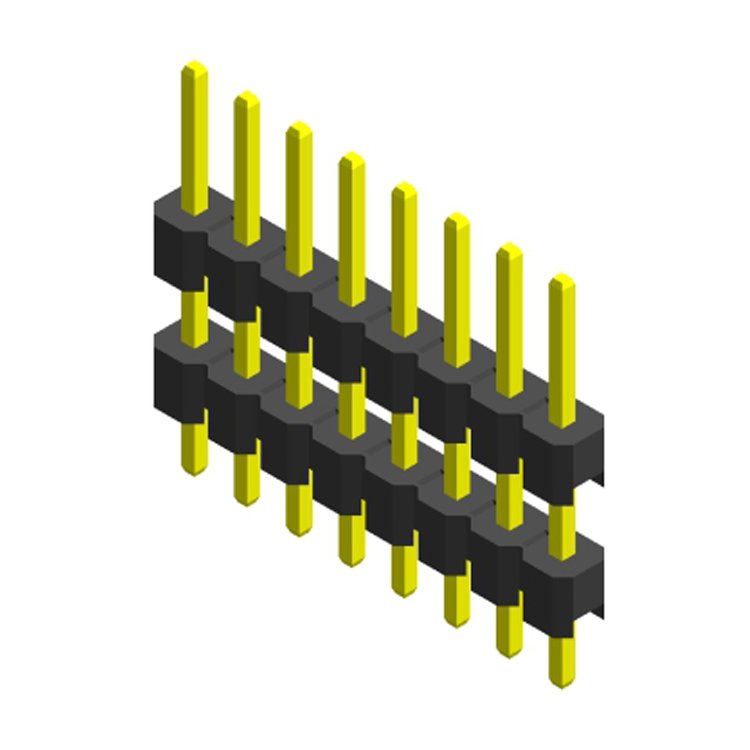 2.54mm Pitch Double Row Pin Header Pin Connector for Automobile Male PCB Connector Board to Board connector