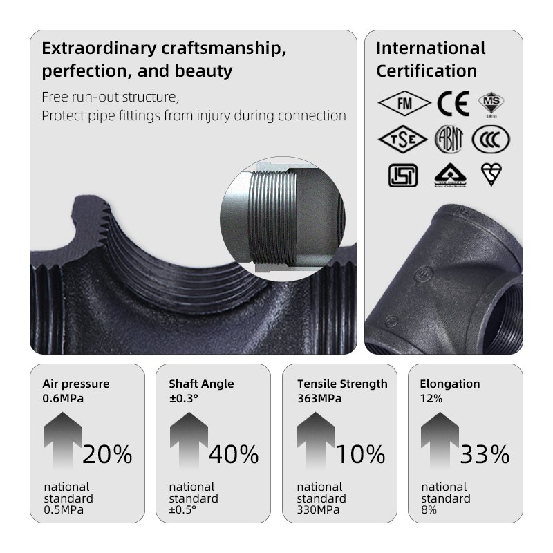 Plumbing Materials Galvanized Cast Iron Pipe Fittings Pipe connectors Gi Fittings Pipe Plug