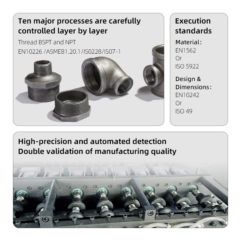 Plumbing Materials Galvanized Cast Iron Pipe Fittings Pipe connectors Gi Fittings Pipe Plug