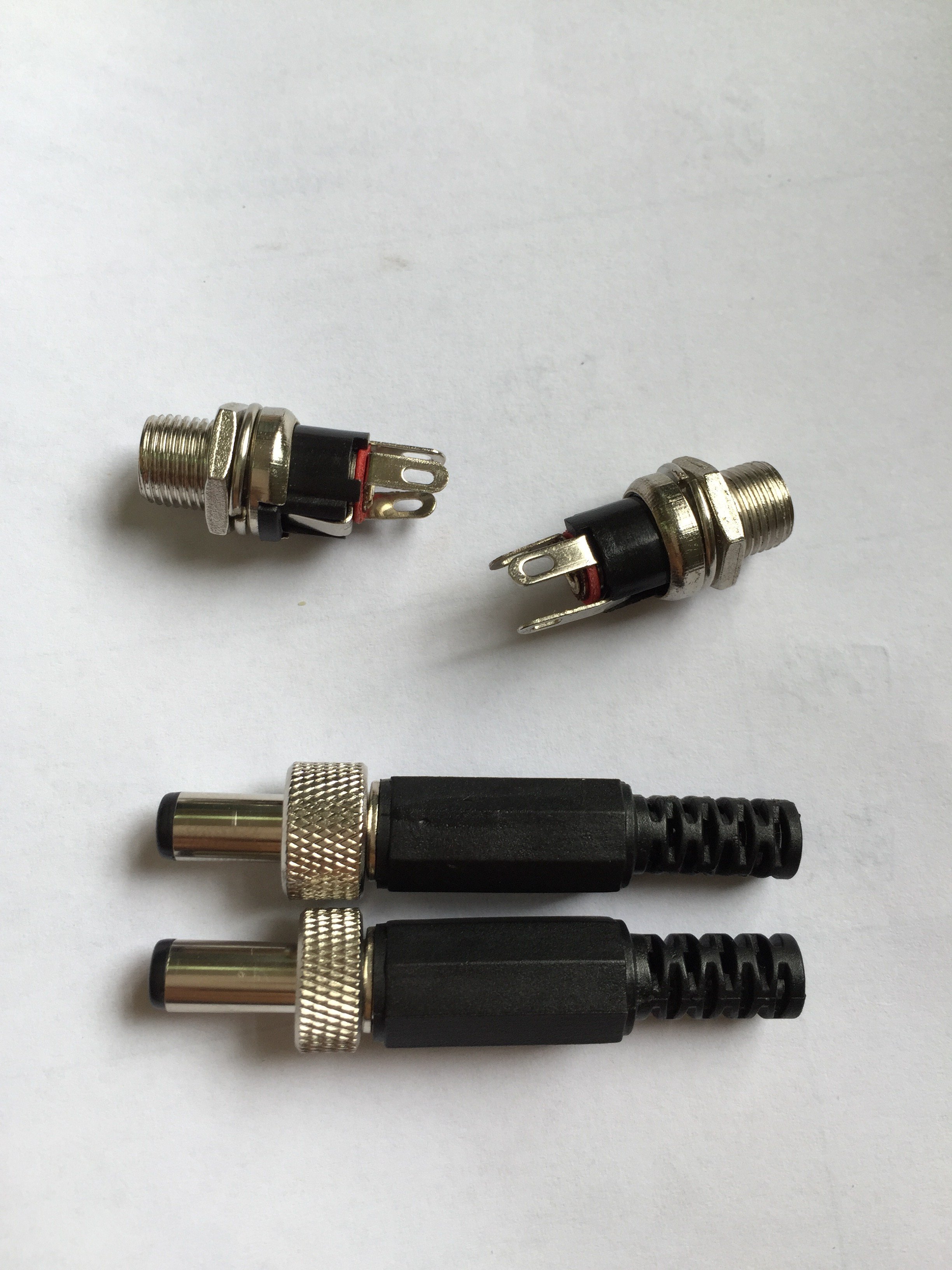 24v waterproof DC male female Power Jack Socket Female Panel Mount Connector