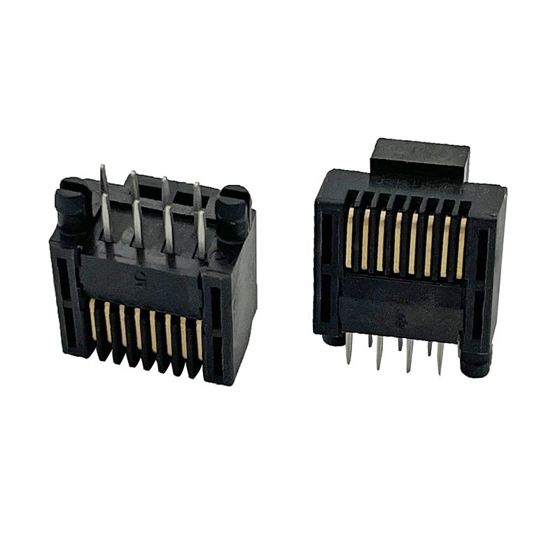 Short body PCB RJ45 plug Male L=11mm for VFD Inverter PCB board DIP RJ45 Connector 8P8C Male