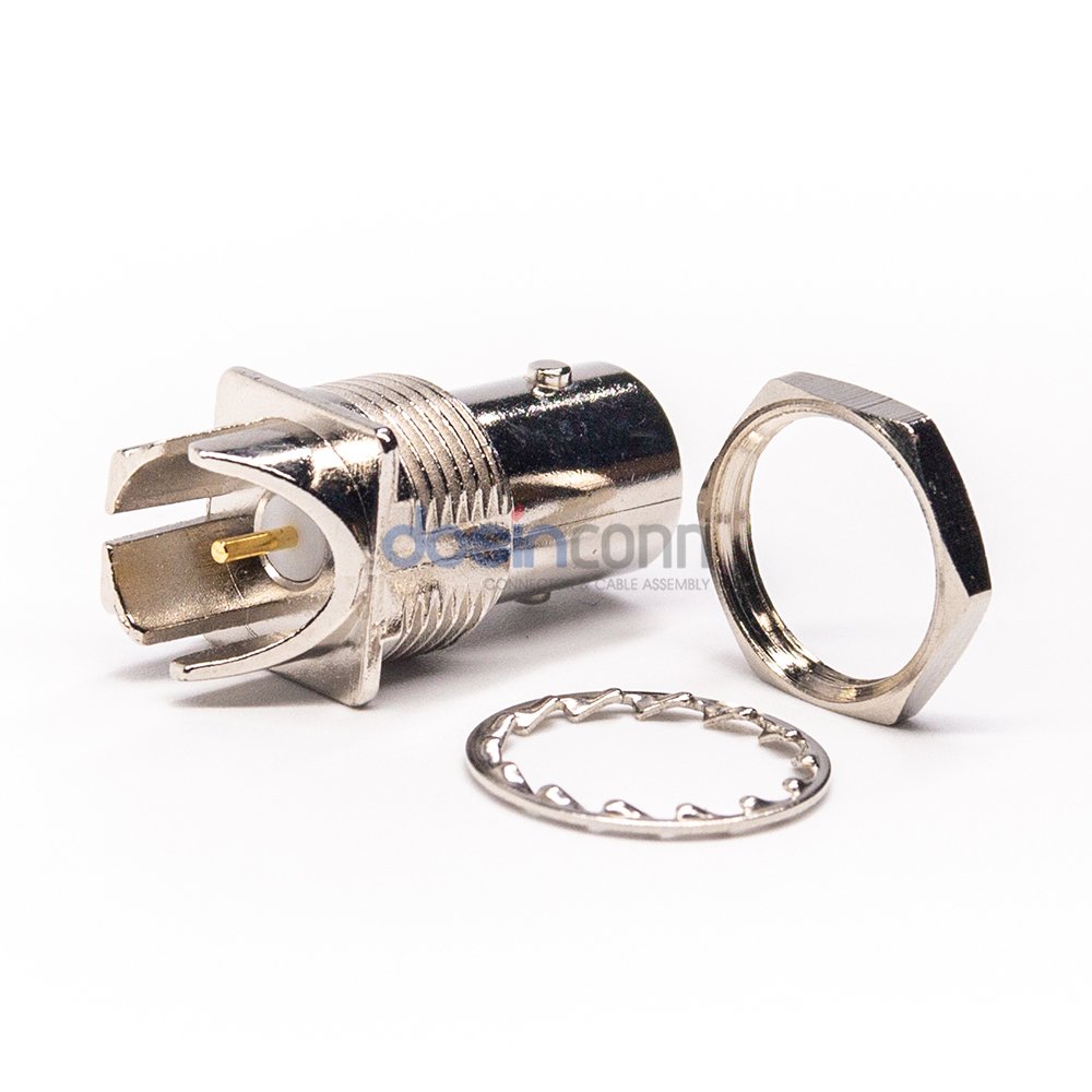 12G BNC Connector SDI BNC Female Jack Edge Mount PCB for Telecommunications Automotive ComputersLANs Medical Equipment
