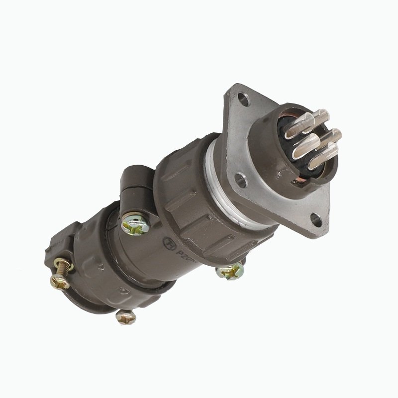 Aviation Connector P20 Series 5Pin Male Plug P20K9Q Female Socket P20K9A 2/3/4/5/7Pin 180 Degree Circular Cable Connector