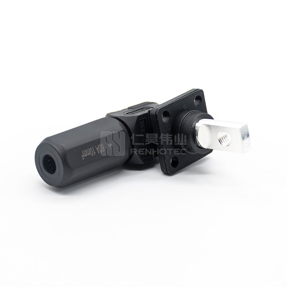 HV Connector For Battery Pack 60A 100A 120A DC Power BMS 1Pos Cable Plug and Panel Mount Socket for ESS