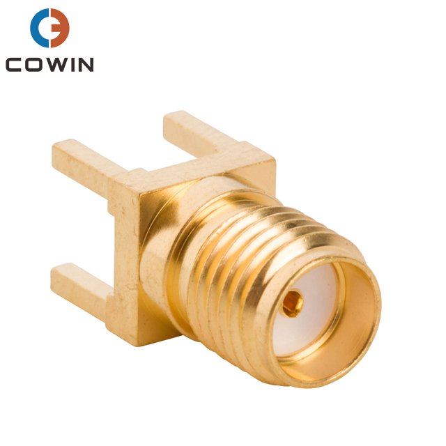 Straight Surface Mount Female PCB SMT Jack SMA Connector For Antenna