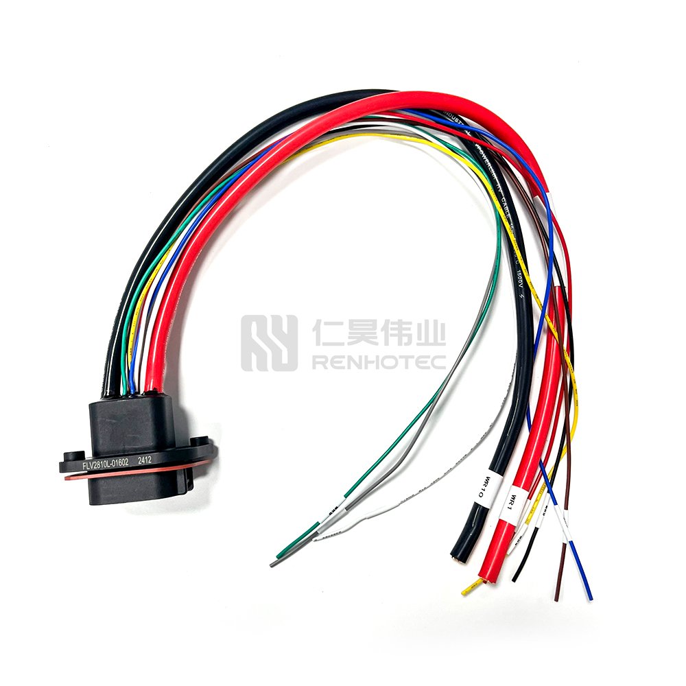 Hybrid Power Connector 2+8 pin 100A 150A IP67 Waterproof Male Socket for Battery Box