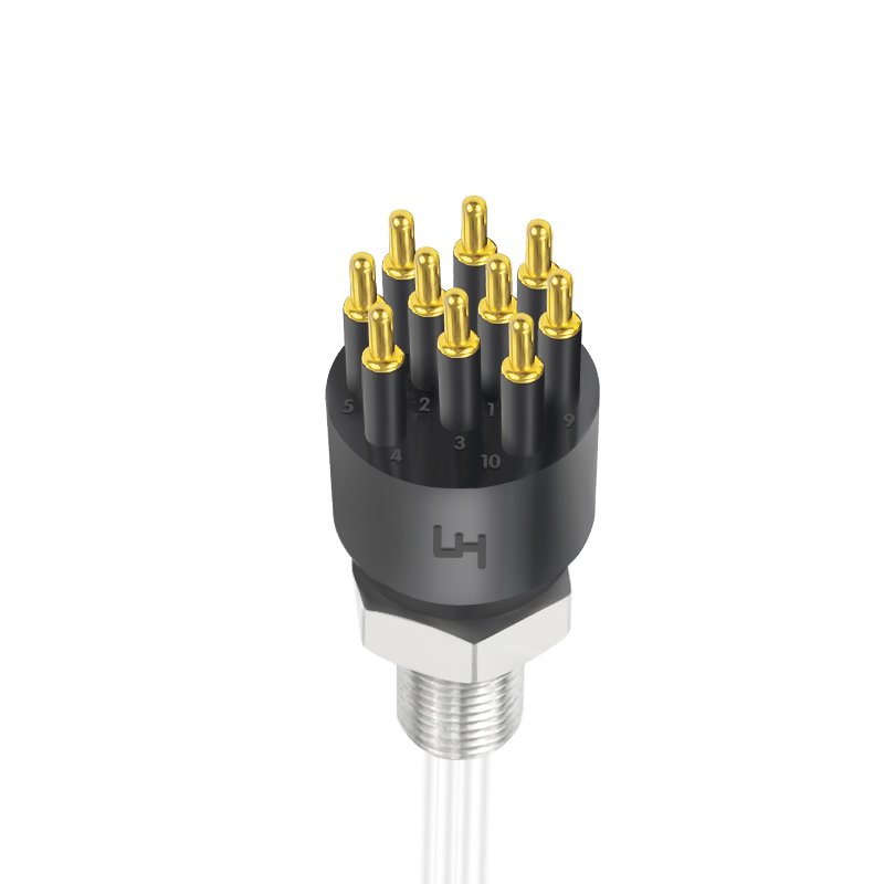BH10M Waterproof Electric Male Bulkhead Underwater Circular Pluggable Connector for ROV Subsea Sonar Connectors
