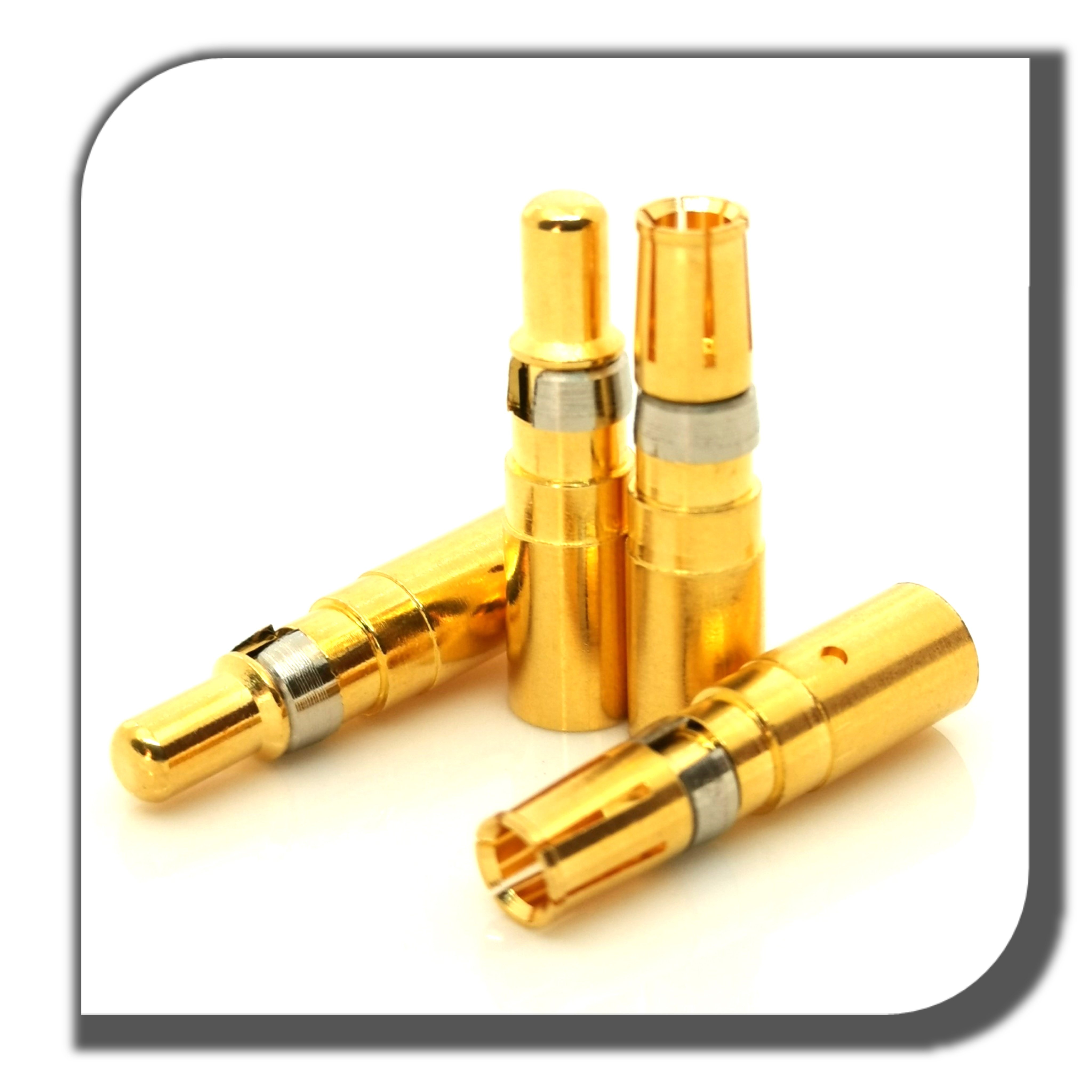 OEM Manufacture Custom High Quality Connectors Male Female Contact Terminals Pins Brass Spring Contact Pin phosphor bronze pin