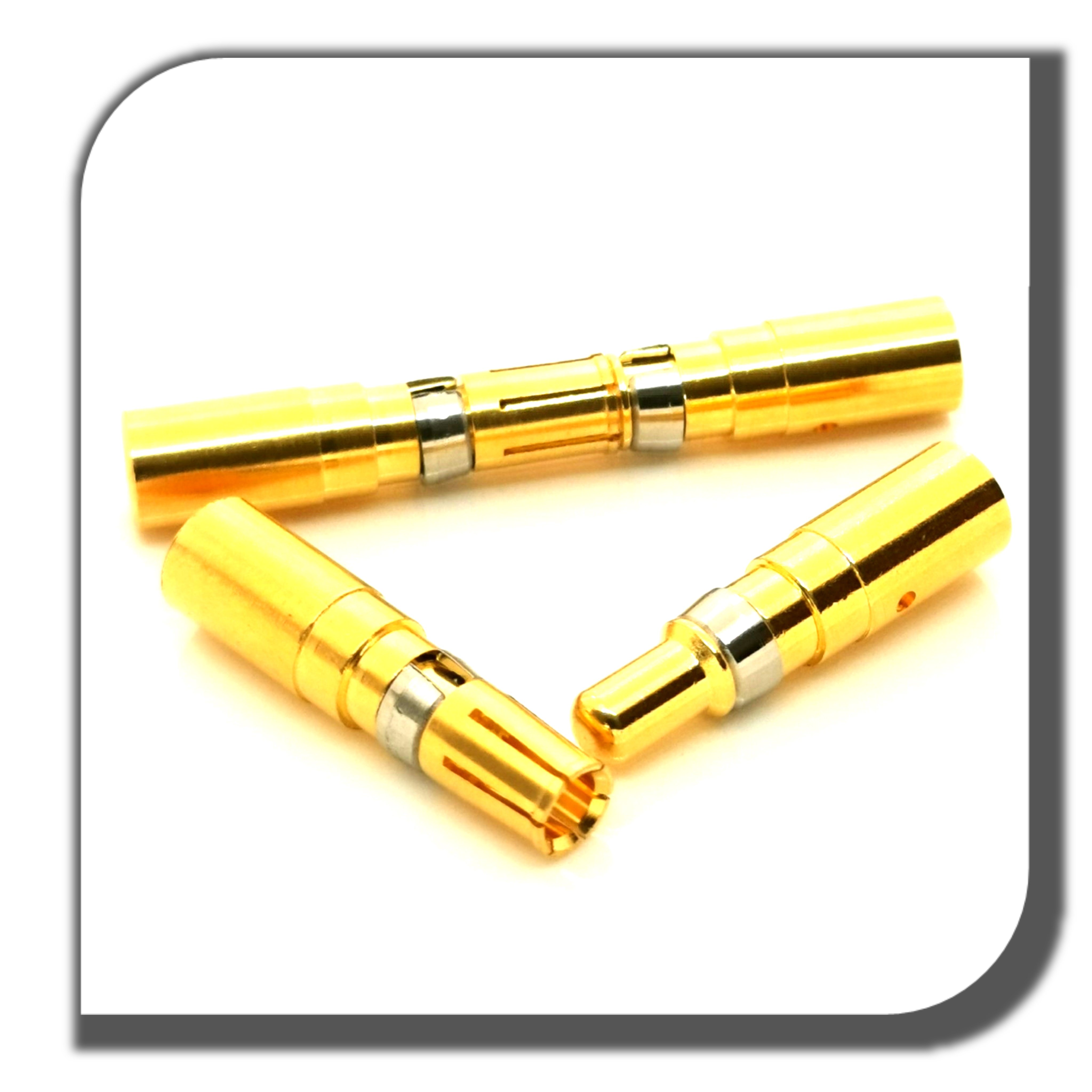 OEM Manufacture Custom High Quality Connectors Male Female Contact Terminals Pins Brass Spring Contact Pin phosphor bronze pin