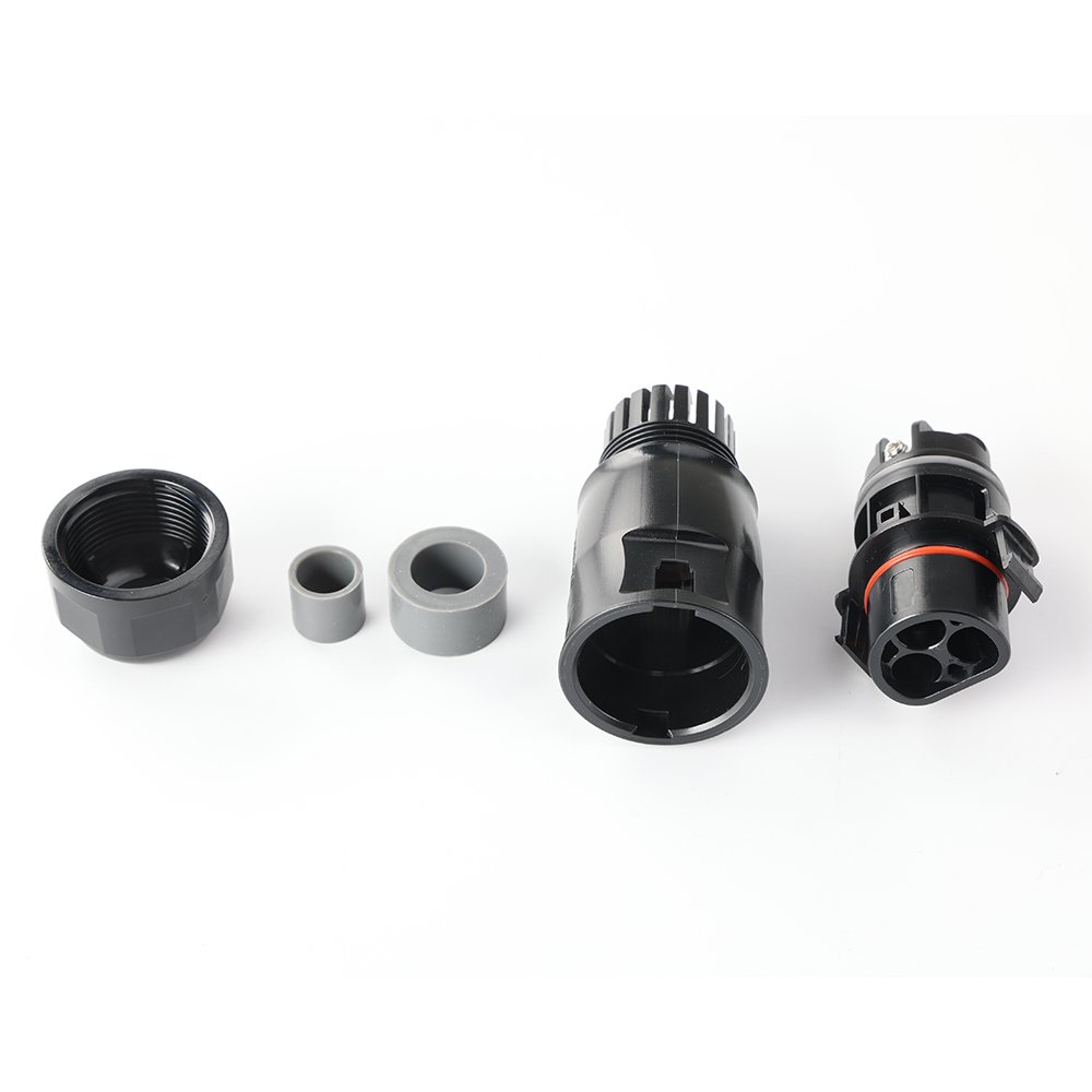 Waterproof IP68 New BC01 Deye LY01 PPO 3 Pole Solar Power Micro Hybrid Inverter Male Connectors Plug Wire CableTO EU Schuko