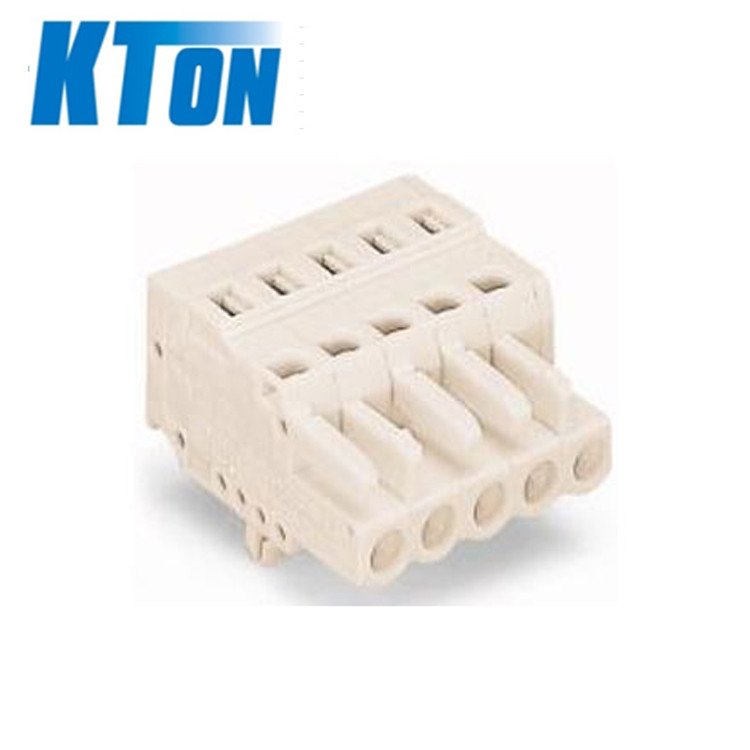 Exquisite structure terminal block manufacture spring contact connector