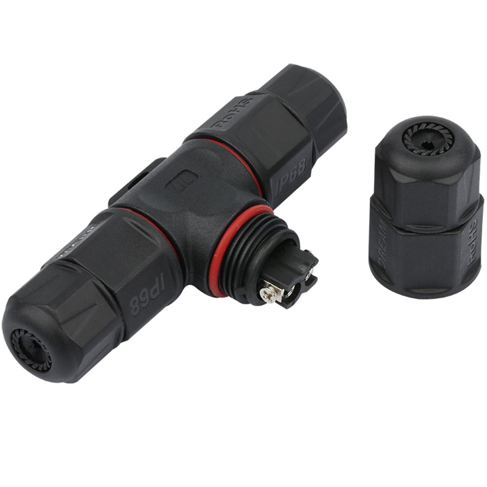 CE Nylon T type IP68 waterproof connector