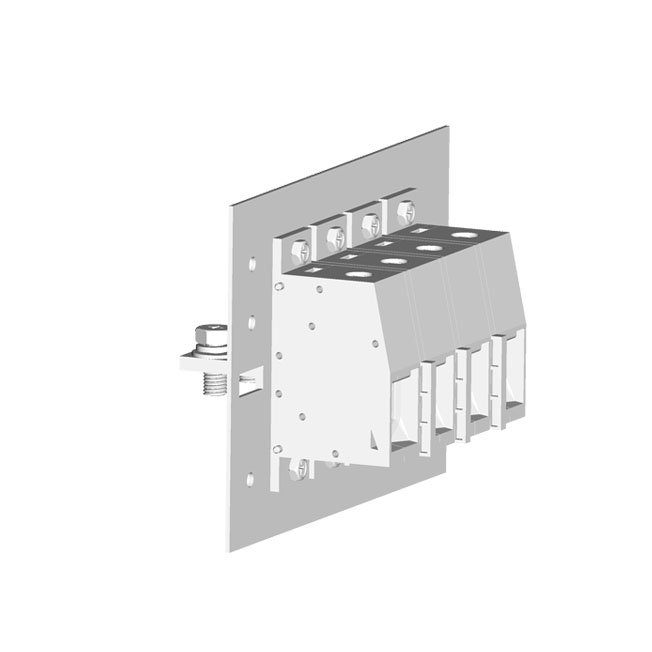 through panel terminal block 600V 230A stackable screw connector 35.00mm