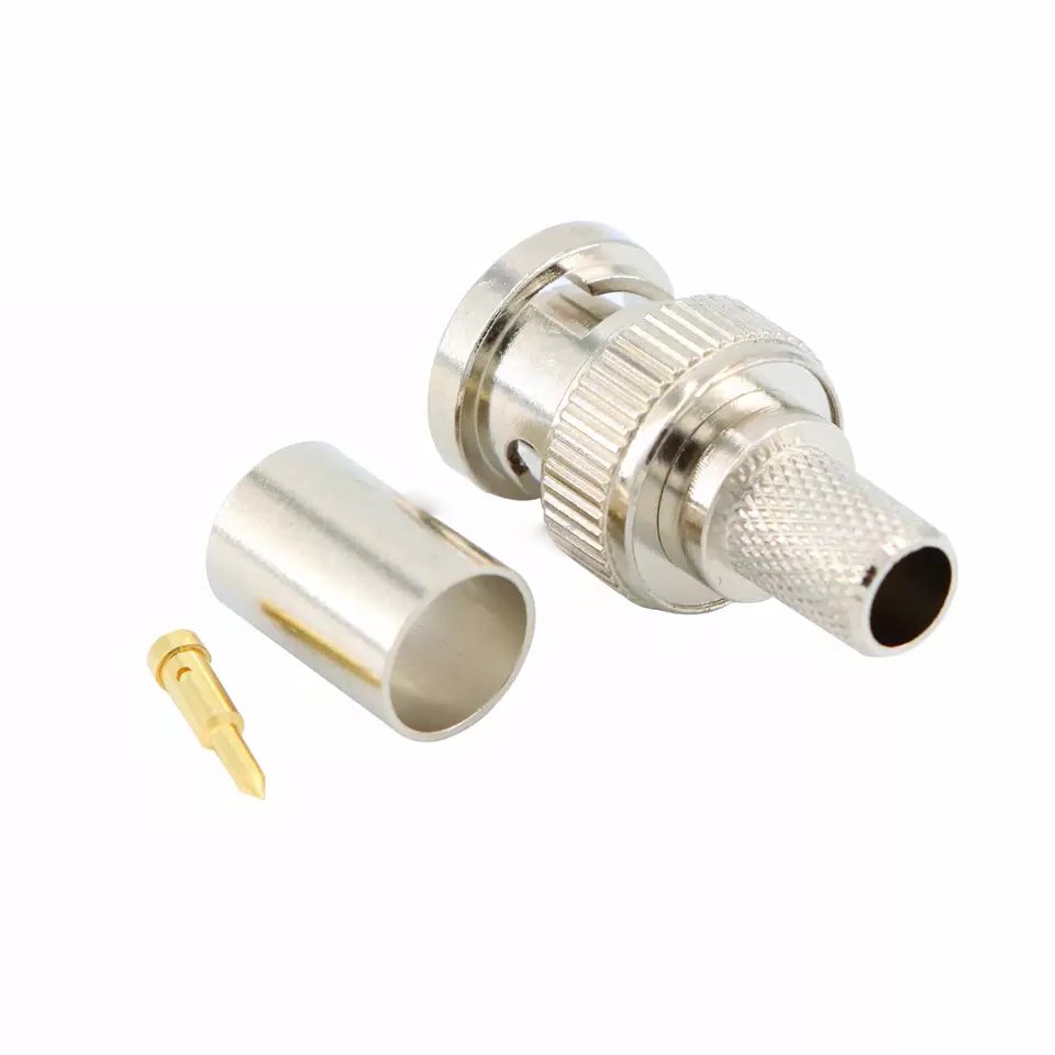 RF connector BNC male straight for RG5,RG21,RG212,RG222 For CCTV Video