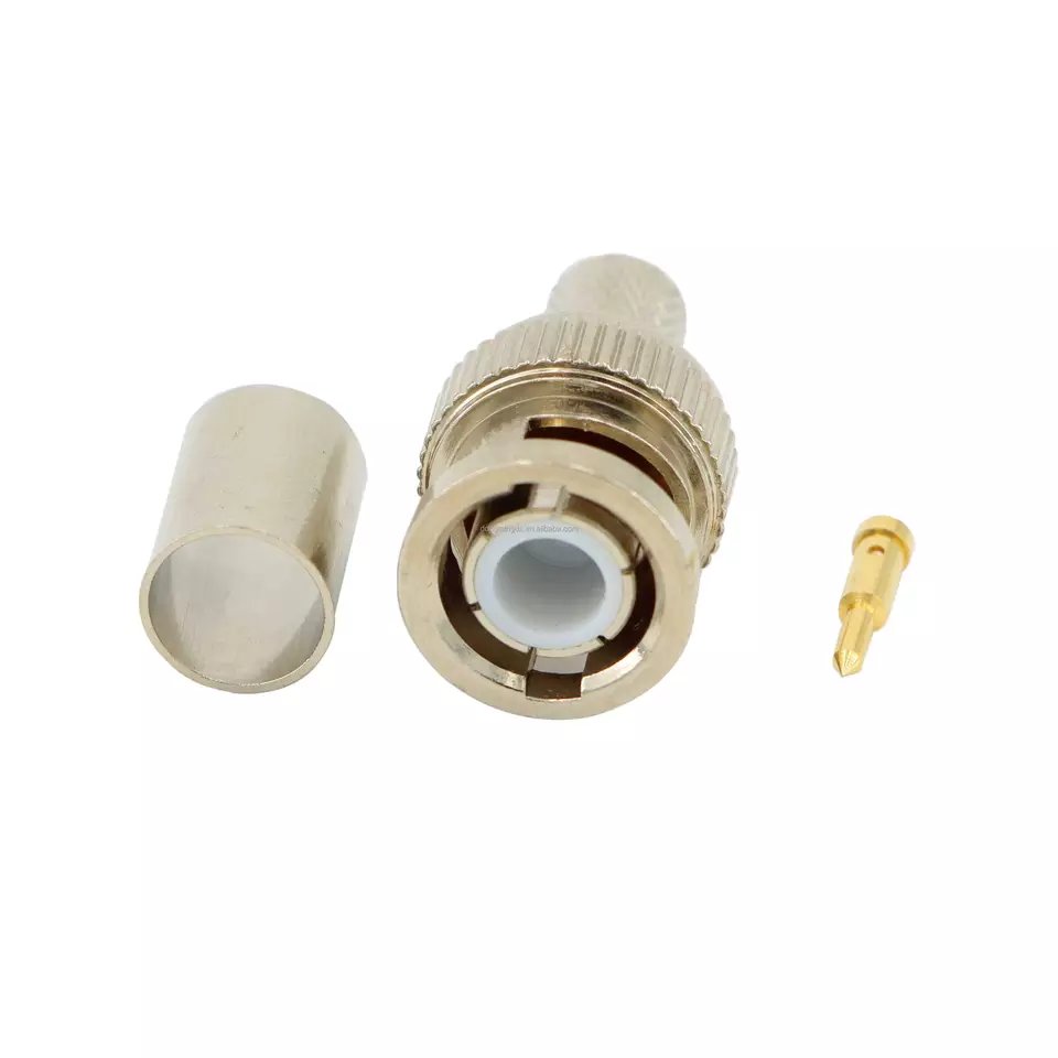 RF connector BNC male straight for RG5,RG21,RG212,RG222 For CCTV Video