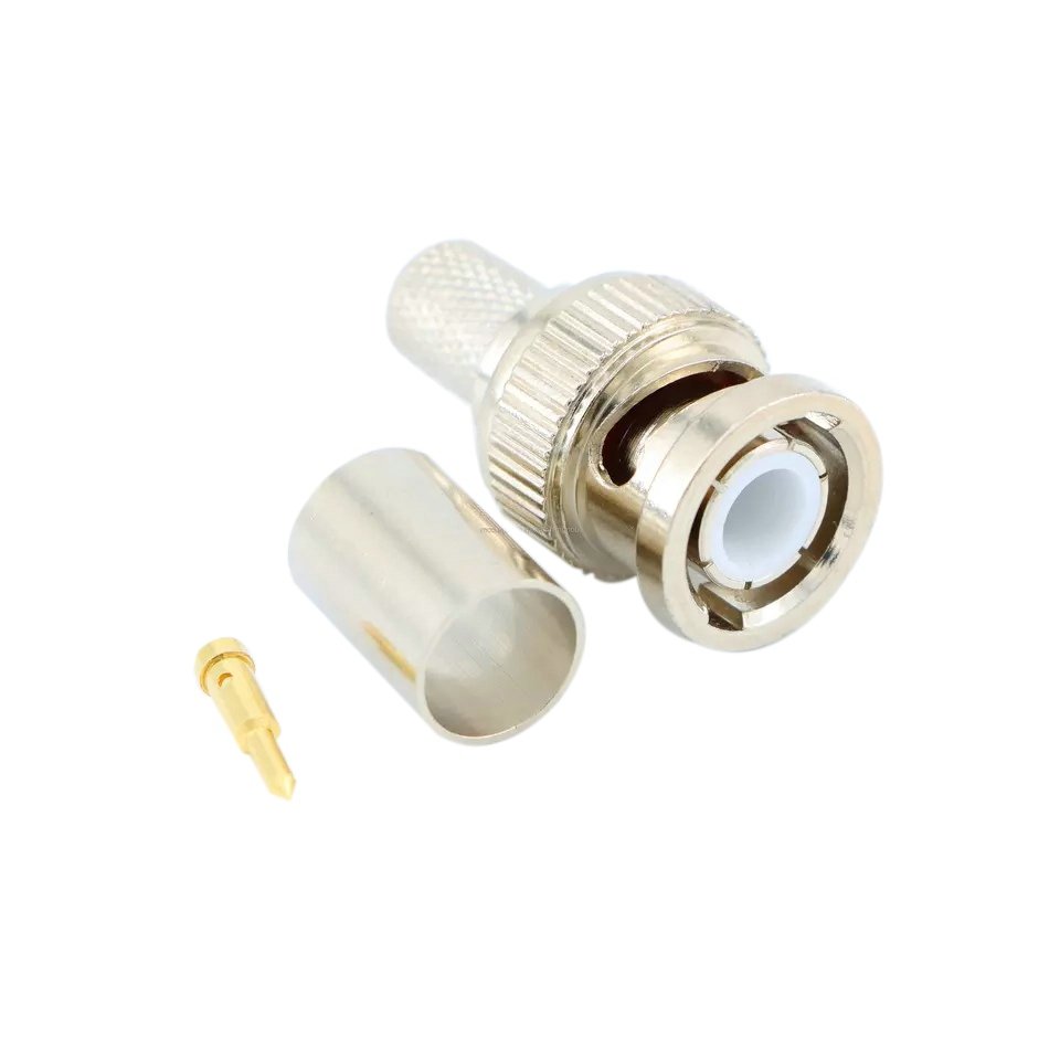 RF connector BNC male straight for RG5,RG21,RG212,RG222 For CCTV Video