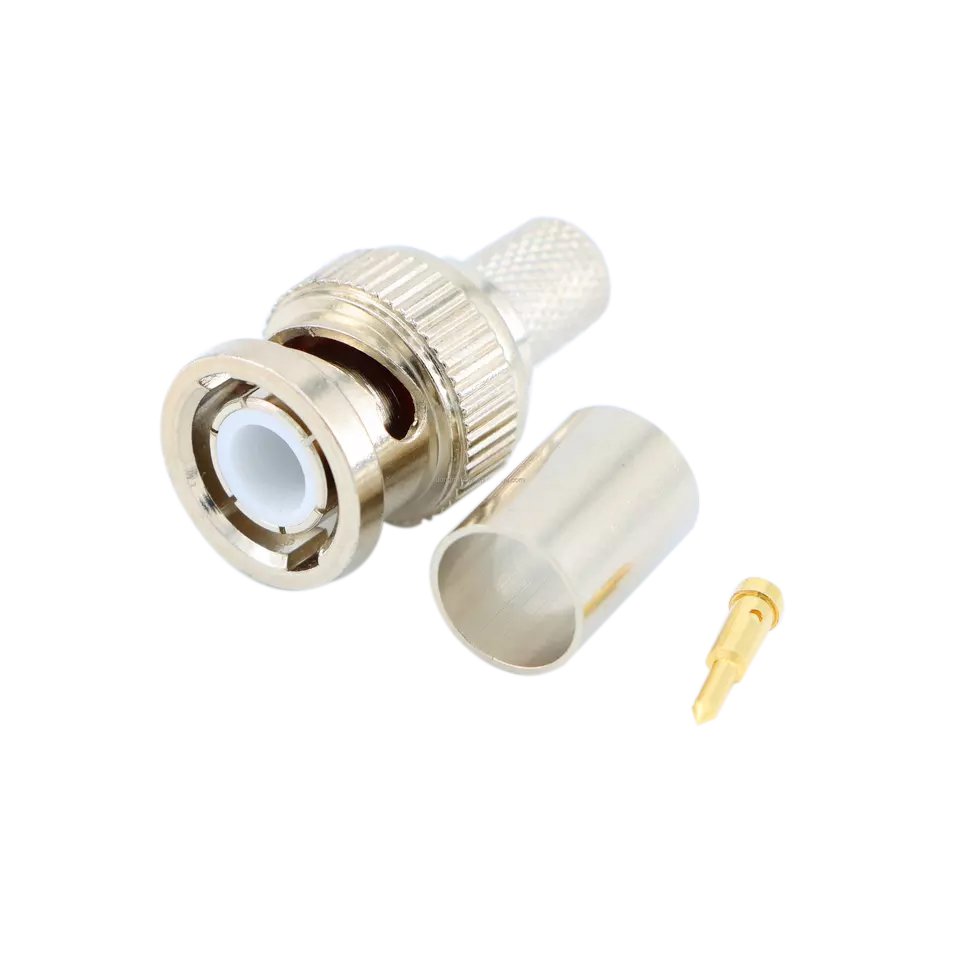 RF connector BNC male straight for RG5,RG21,RG212,RG222 For CCTV Video
