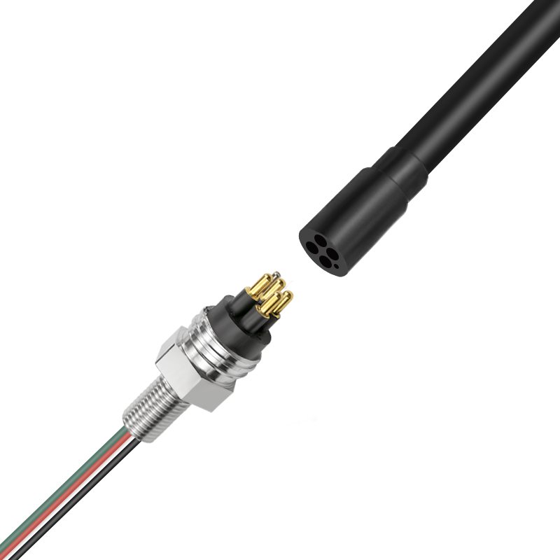 MCBH4M pluggable connectors Deepwater Buton underwater Cable Connect Bulkhead Connector for Subsea Camera Ocean seismic systems