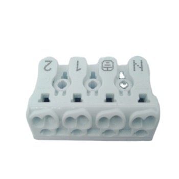 Kimbetter 4 Pin Push Button Crimp Terminals Electrical Cable Push In Wire Connector