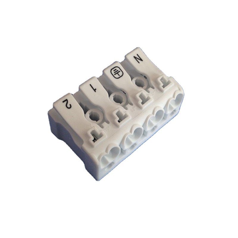Kimbetter 4 Pin Push Button Crimp Terminals Electrical Cable Push In Wire Connector