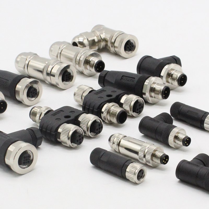 Custom Waterproof Cable M5 M8 M16 7/8 M23 Pvc Pur Wire Male Female 3 4 5 6 8 12 Pin Panel Mount Circular Sensor M12 Connector