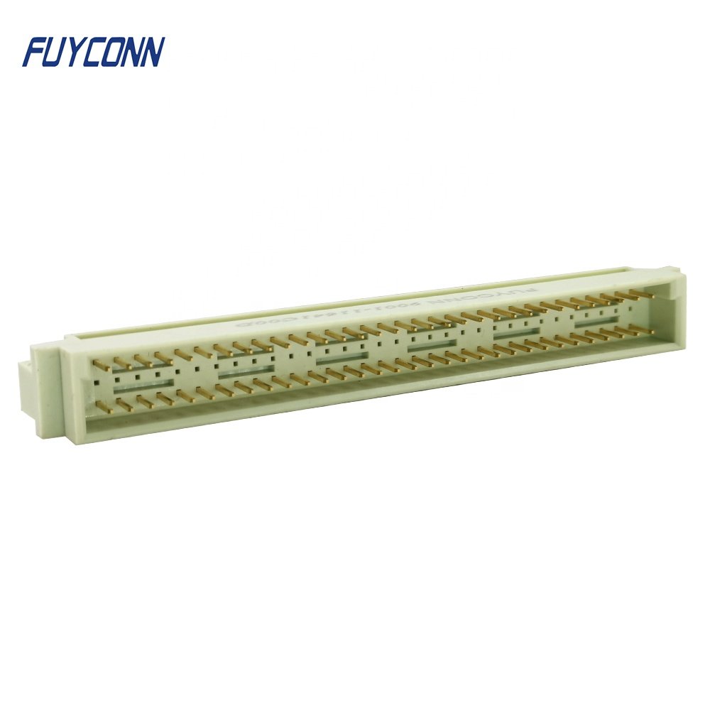 3 rows PCB 16 32 48 64 96 Pin DIN 41612 Connector, 3*32pin 64pin 96pin Right Angle PCB Male Euro connector with 2.54mm or 5.08mm