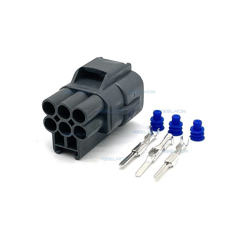 6 Pin Male Black KET 090 II Series Accelerator Throttle Pedal Waterproof Auto Connector MG651104-5