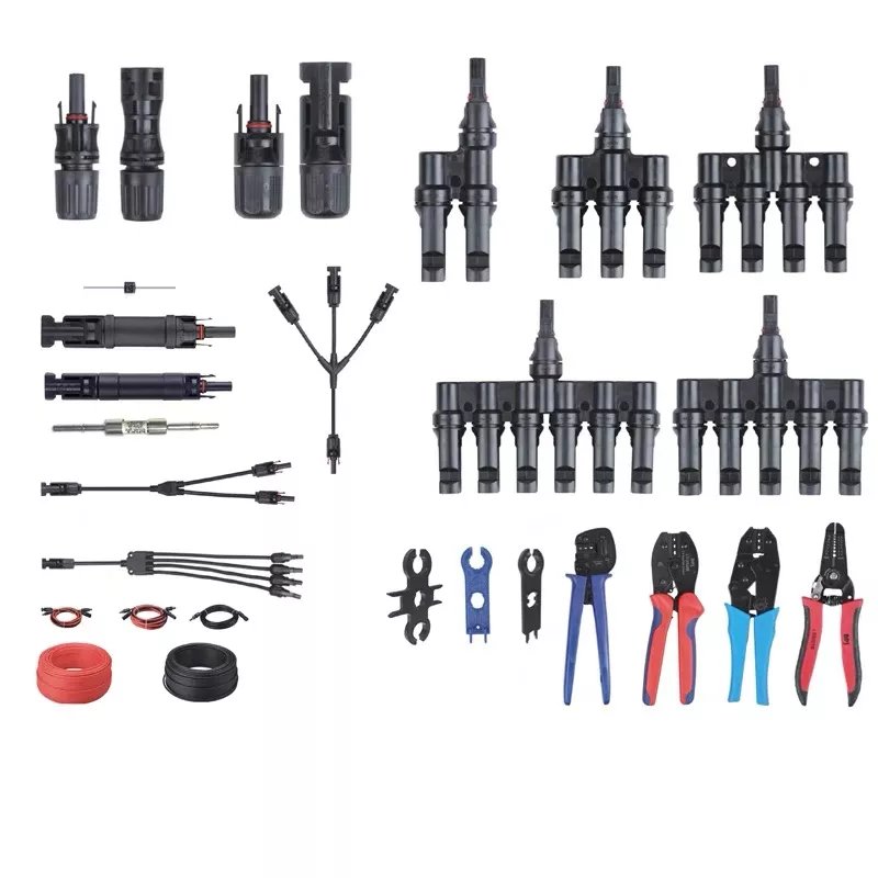 Male Female PV Waterproof Solar Panel Cable photovoltaic Connector 30A 1500V Wire Solar Connector