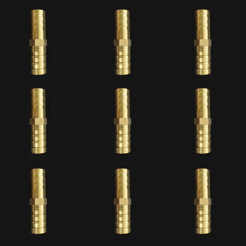 Barbed Tail Coupler brass hose connector copper joint Factory price Copper Pipe Fitting 5mm Brass Hose