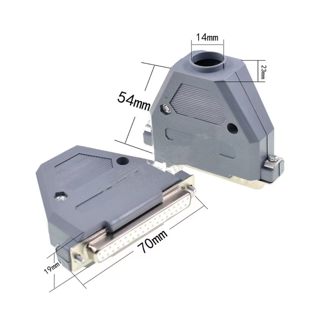 DB37 Male/female Solder Cup Connector and Plastic Shield Complete DB37 Solder Type DIY Kit for Fixing/Making/Assembling Y