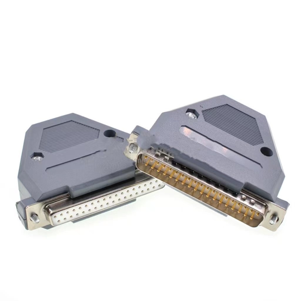 DB37 Male/female Solder Cup Connector and Plastic Shield Complete DB37 Solder Type DIY Kit for Fixing/Making/Assembling Y