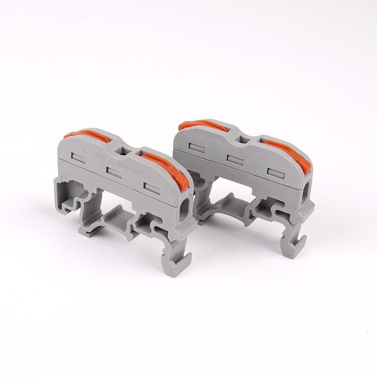 1 Conductor Terminal Blocks Universal Wiring Compact Splicing Connector DIN Rail Lever Wire Connectors for Electrical Wires