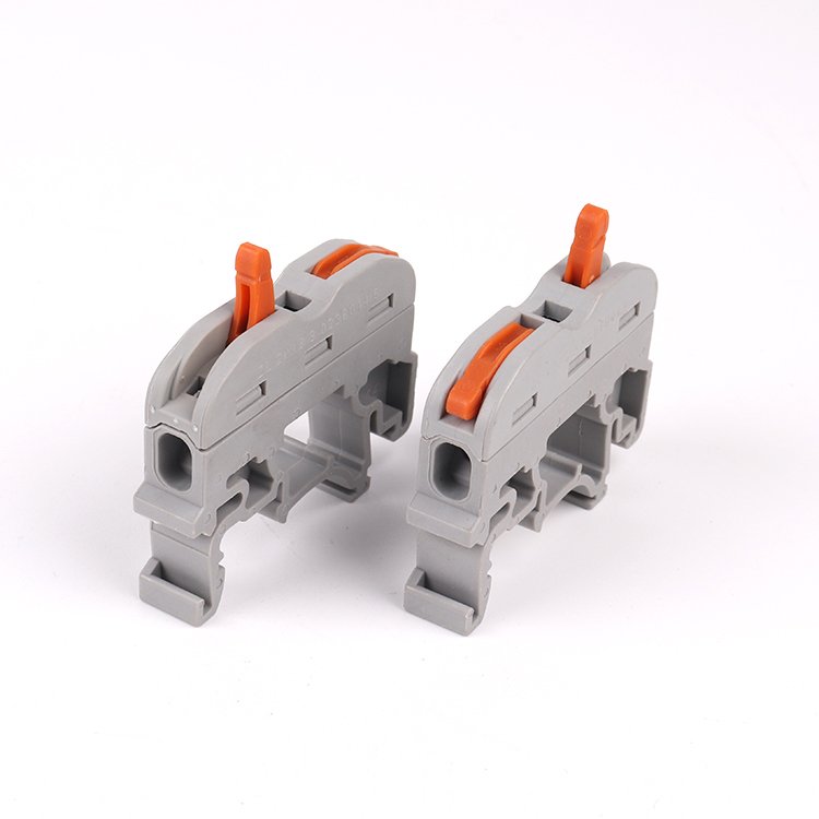 1 Conductor Terminal Blocks Universal Wiring Compact Splicing Connector DIN Rail Lever Wire Connectors for Electrical Wires