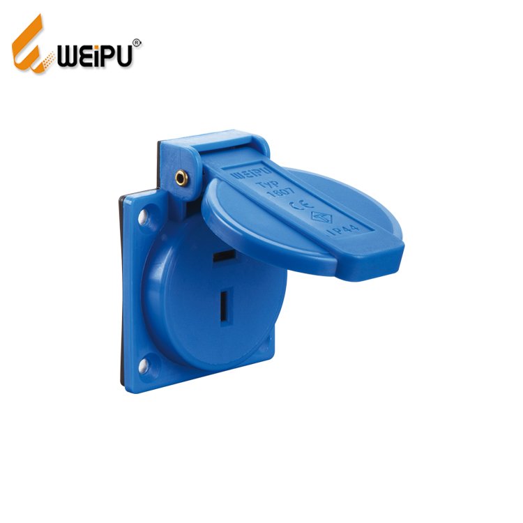 Weipu 10A 16A AC/DC connector IP44 Multi-functional socket industrial connector