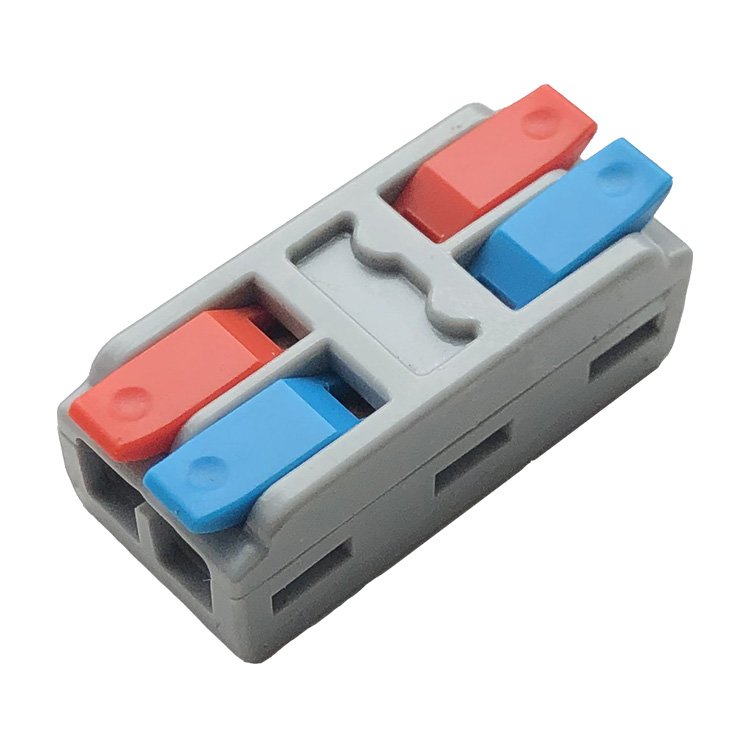 Red And Blue Fast Connector Electrical Terminal Connector Push In Cable Connector