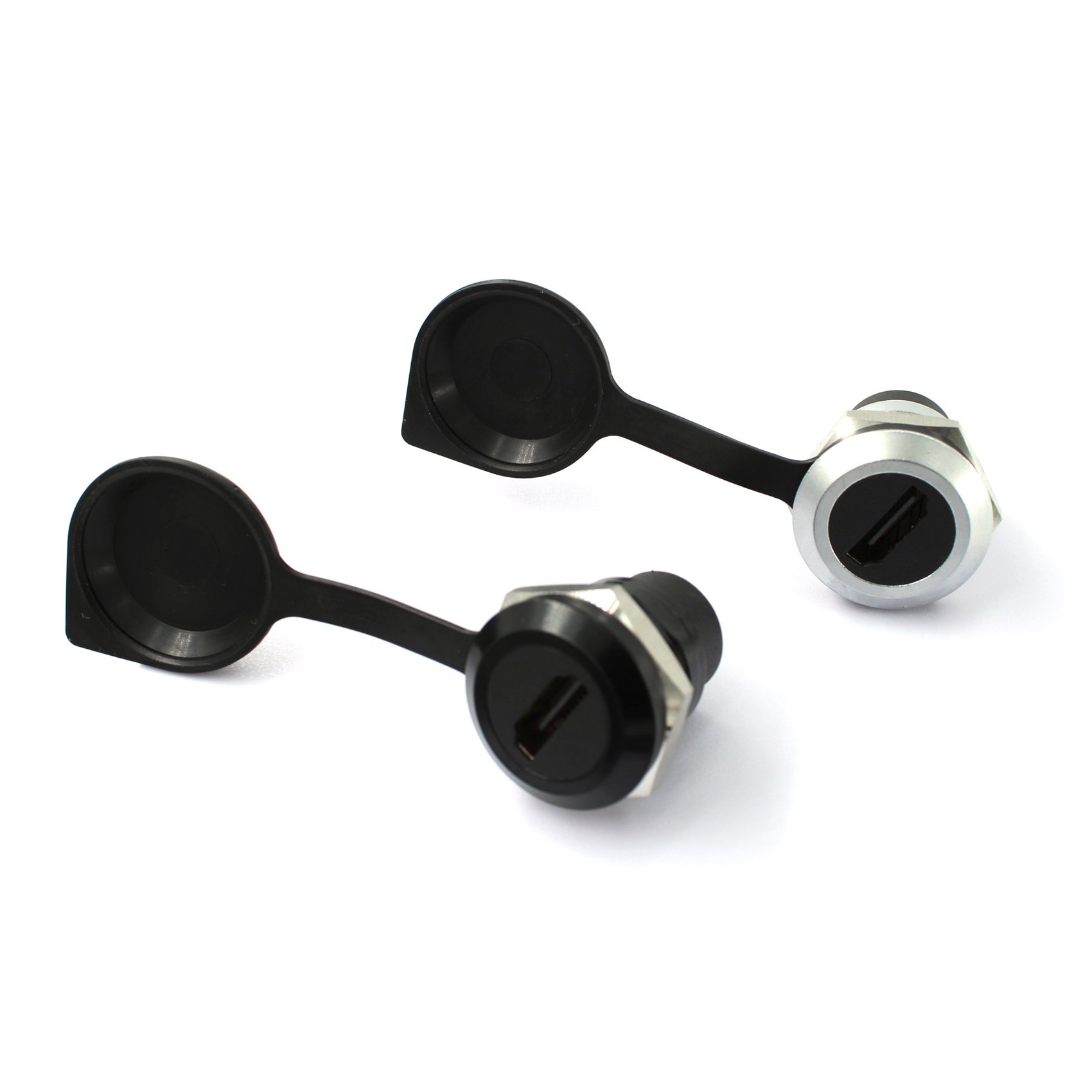 Round Type HDMI2.0 Surface Panel Mounted HDTV Socket with dust cap hdmi connector socket