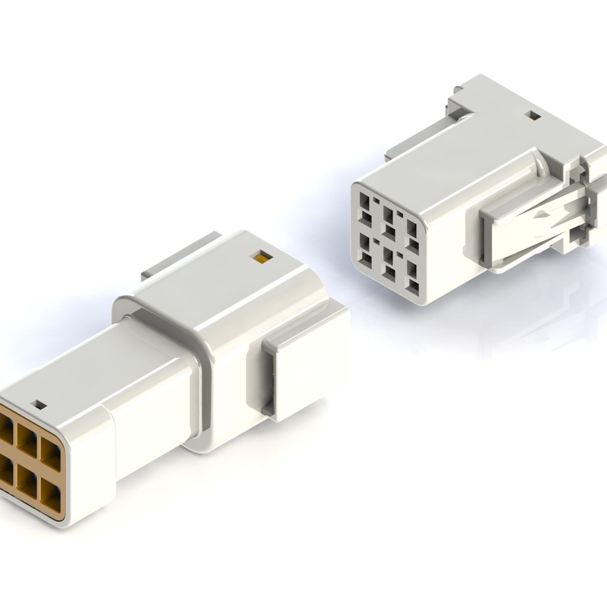 HRB 3.0mm waterproof connector 6pin