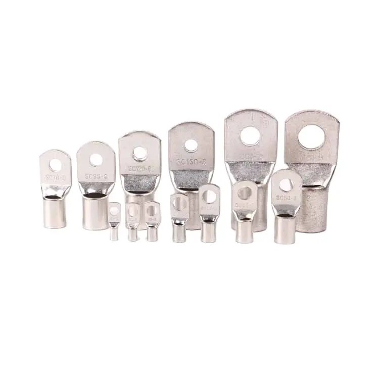 Copper to Aluminum Connecting Terminal Electrical Power Metallic Tubular Crimping Bimetallic Al-Cu Cable Lugs Ends