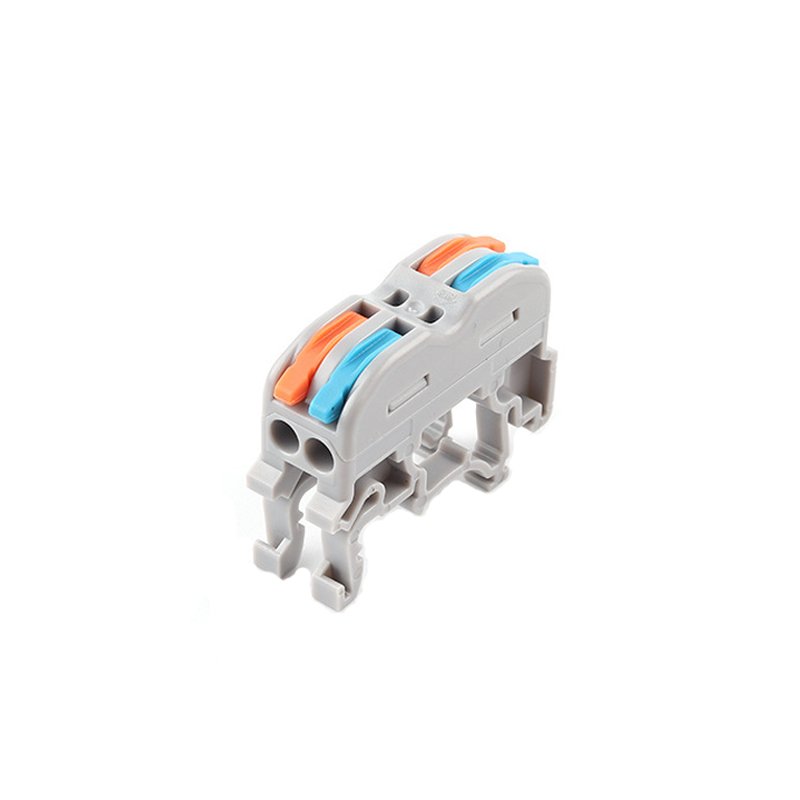 2 Pin Fast Universal Wire Connector Compact Din Rail Electric Strip Cable Terminal Block